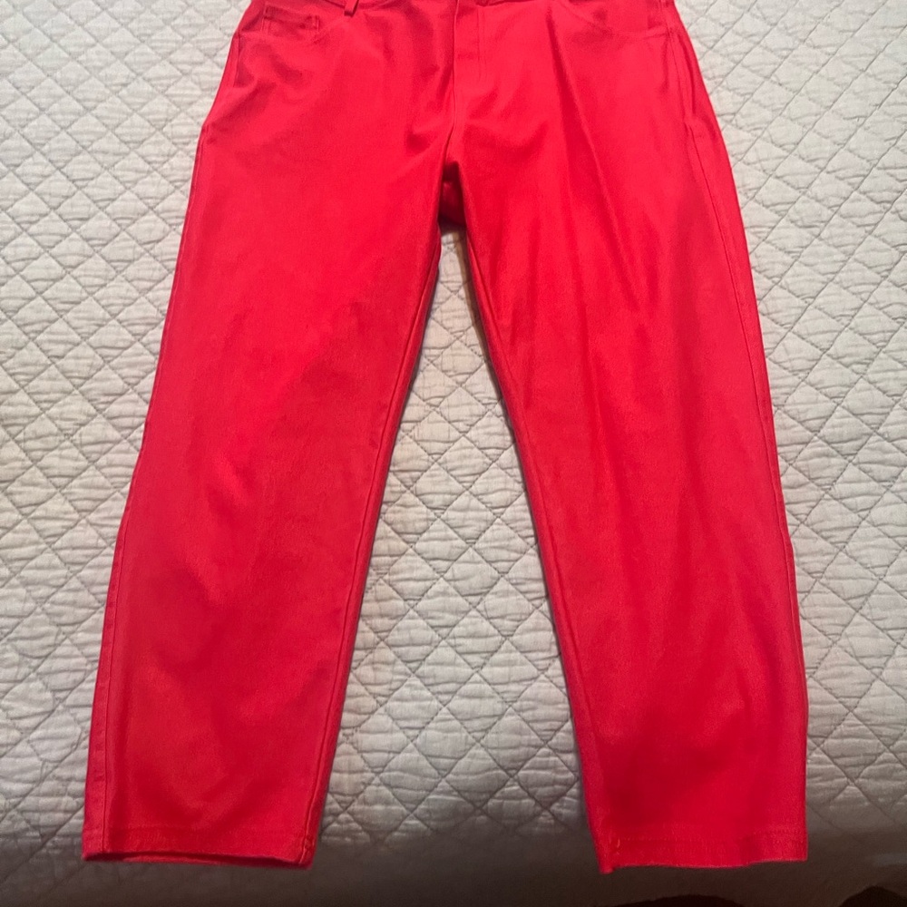 Yelete Red Leggings Vibrant and Comfortable